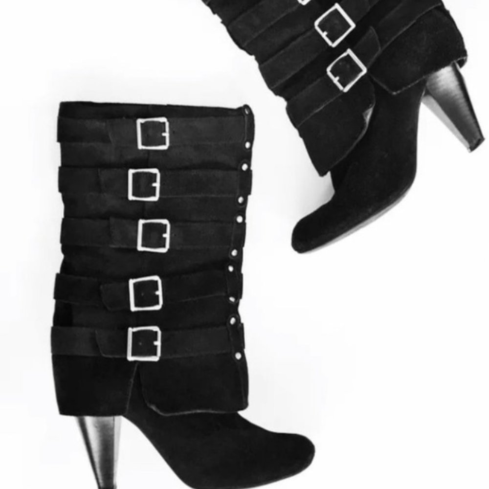 Women's Mia Royal boots black suede leather